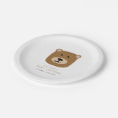 男の子の赤ちゃんシャワーを待つことができる ペーパープレート (アングル)