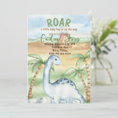 男の子の赤ちゃんシャワーを浴びる 招待状 (スタンド正面)