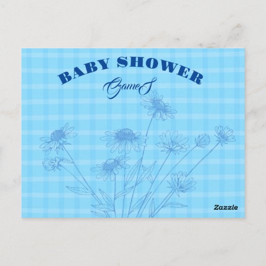 男の子の赤ちゃんシャワーゲーム予測とアドバイス。 ポストカード (裏面)