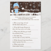 男の子の赤ちゃんシャワーゲーム チラシ (裏面)