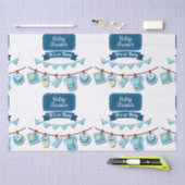 男の子の赤ちゃんシャワーティッシュペーパー 薄葉紙 (クラフト)