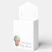 男の子の赤ちゃんシャワーテディホットエアバルーンブルー フェイバーボックス (オープン)