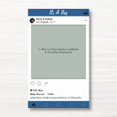 男の子の赤ちゃんシャワーパーティープロップフォトブースフレームデコール ポスター