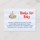 男の子の赤ちゃんシャワーブックをベビーカード用に エンクロージャーカード (正面)