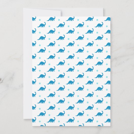 男の子の赤ちゃんシャワー招待状恐竜 招待状 (裏面)