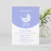 男の子の赤ちゃんシャワー招待状 招待状 (スタンド正面)