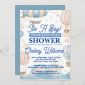 男の子の赤ちゃんシャワー招待状 招待状 (正面/裏面)