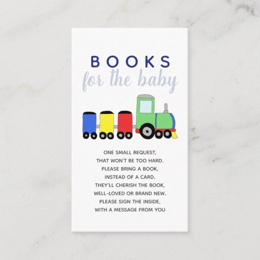 男の子の赤ちゃんシャワー旅行ベビー エンクロージャーカード (正面)