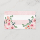 男の子の赤ちゃんシャワー本を介したピンクのドライブベビー エンクロージャーカード (裏面)