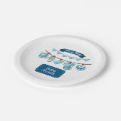 男の子の赤ちゃんシャワー紙プレート ペーパープレート (アングル)