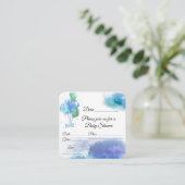 男の子の赤ちゃんシャワー エンクロージャーカード (スタンド正面)