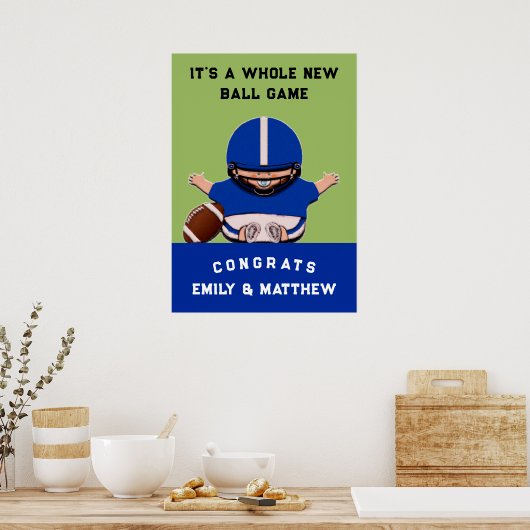 男の子の赤ちゃんシャワー ポスター (キッチン)