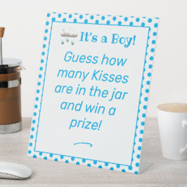 男の子の赤ちゃんシャワー 台座サイン