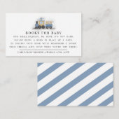 男の子の赤ちゃんシャワー|男の子 |列車 エンクロージャーカード (正面/裏面)