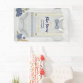 男の子の赤ちゃんシャワーautumn秋バーラップボディスーツ 横断幕 (インサイチュ)