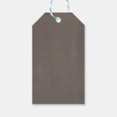 男の子の赤ちゃんシャワーautumn秋ブルーバーラップボディスーツ ギフトタグ (裏面)