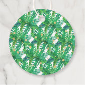 男の子の赤ちゃんシャワーFに向かう小さな野生の人 フェイバータグ (裏面)