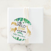 男の子の赤ちゃんシャワーFに向かう小さな野生の人 フェイバータグ (インサイチュ)