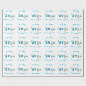 男の子の赤ちゃん服にネシス・ベビーシャワー ラッピングペーパー (フラット)