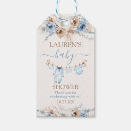 男の子の赤ちゃん服 ベビーシャワーのギフトタグ ギフトタグ