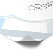 男の子の赤んカスタム坊のシャワーポスター ポスター (角)