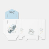 男の子の赤ん坊のシャワーの好意（眠っている象）夢 フェイバーボックス (折り畳みなし)