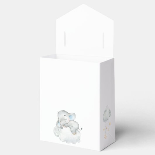 男の子の赤ん坊のシャワーの好意（眠っている象）夢 フェイバーボックス (オープン)