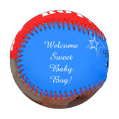 男の子の赤白青写真 野球ボール (正面左)