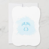 男の子の足跡ベビーシャワー招待状 招待状 (裏面)