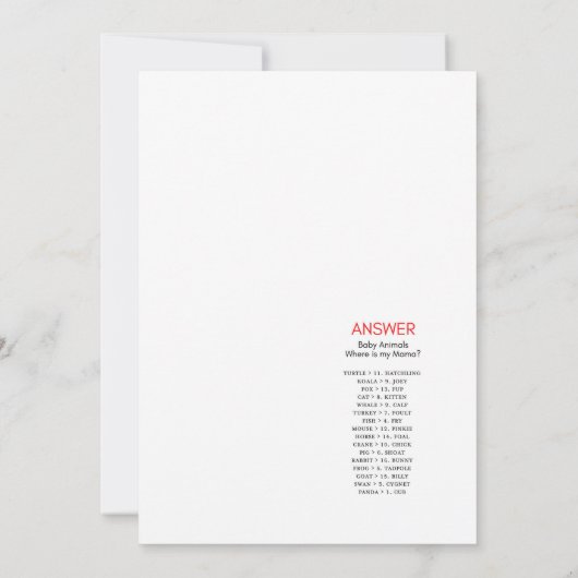 男の子の迷彩柄ベビーシャワー – 編集可能な名前， 5x7 招待状 (裏面)