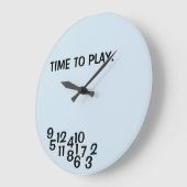 男の子の部屋のジョーク時計ごちゃごちゃした数字のジョーク時計 ラージ壁時計 (傾斜)