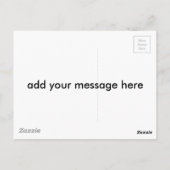 男の子の郵便はがきを抱き締める女の子のEmoのかわいい漫画 ポストカード (裏面)