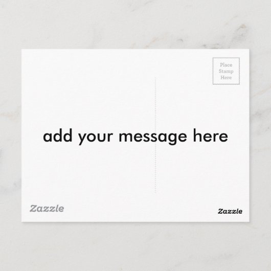 男の子の郵便はがきを抱き締める女の子のEmoのかわいい漫画 ポストカード (裏面)