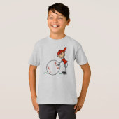 男の子の野球はカスタマイズ Tシャツ (正面フル)