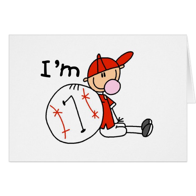 男の子の野球私は7才です (正面横)