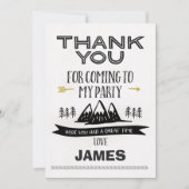 男の子の野生の1サンキューカード サンキューカード (正面)