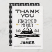 男の子の野生の1サンキューカード サンキューカード (正面/裏面)