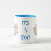 男の子の陶器のマグカップだ マグカップ (中央)