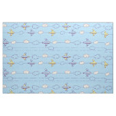 男の子の青の飛行機 ファブリック (ファットクウォーター)