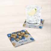 男の子の風船だ スクエアペーパーコースター (インサイチュ)