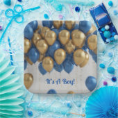 男の子の風船だ ペーパープレート (パーティー)