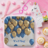 男の子の風船だ ペーパープレート (パーティー)