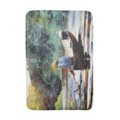 男の子の魚釣り、Winslow Homerによるアートワーク バスマット (正面縦)