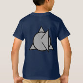 男の子の鮫のワイシャツ Tシャツ (裏面)