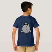 男の子の鮫のワイシャツ Tシャツ (裏面フル)