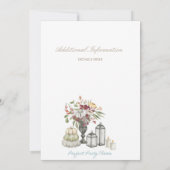 男の子の鹿の赤ちゃんのシャワー招待状 招待状 (裏面)