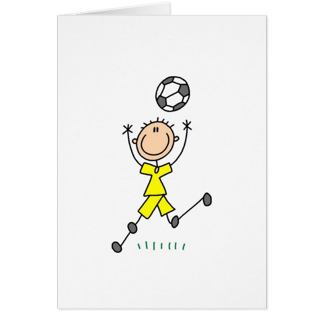 男の子の黄色いサッカーのユニフォーム (正面)