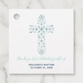 男の子の《キリスト教》洗礼式や命名式、バプテスマありがとう宗教 フェイバータグ (正面)