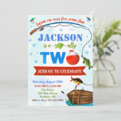 男の子のOFISH-alの誕生日の招待 招待状 (スタンド正面)