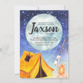 男の子のSleepoverのパーティの招待状 招待状 (正面)